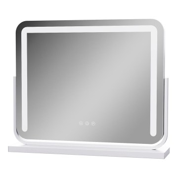 Brilagi - Stmievateľné LED make-up zrkadlo CALIFORNIA LED/22W/230V 3000/4000/6500K 58x43 cm biele