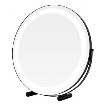 Brilagi - stmievateľné LED make-upové zrkadlo CALIFORNIA LED/17W/230V 3000/4000/6500K pr. 42 cm čierna