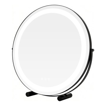 Brilagi - stmievateľné LED make-upové zrkadlo FLORIDA LED/17W/230V 3000/4000/6500K pr. 42 cm čierna
