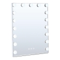 Brilagi - stmievateľné LED make-upové zrkadlo HOLLYWOOD LED/15W/230V 3000/4000/6500K 55x70 cm biela