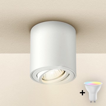 Brilagi - stmievateľné LED RGBW bodové svietidlo MIA 1xGU10/30W/230V 2700-6500K Wi-Fi 84x80 mm biela