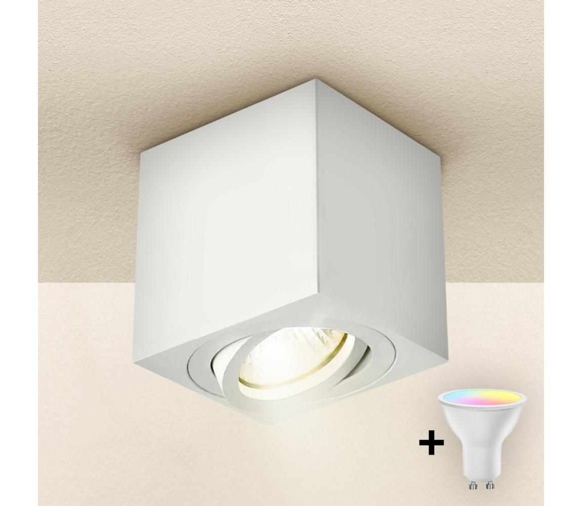 Brilagi - stmievateľné LED RGBW bodové svietidlo MIA 1xGU10/4,8W/230V 84x80 mm biele BG0595+AI2382