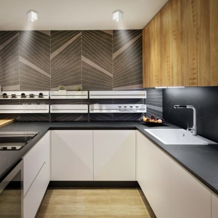 Brilagi - LED RGBW Stmievateľné bodové svietidlo MIA 1xGU10/6W/230V 3000K 84x80 mm biela + diaľkové ovládanie