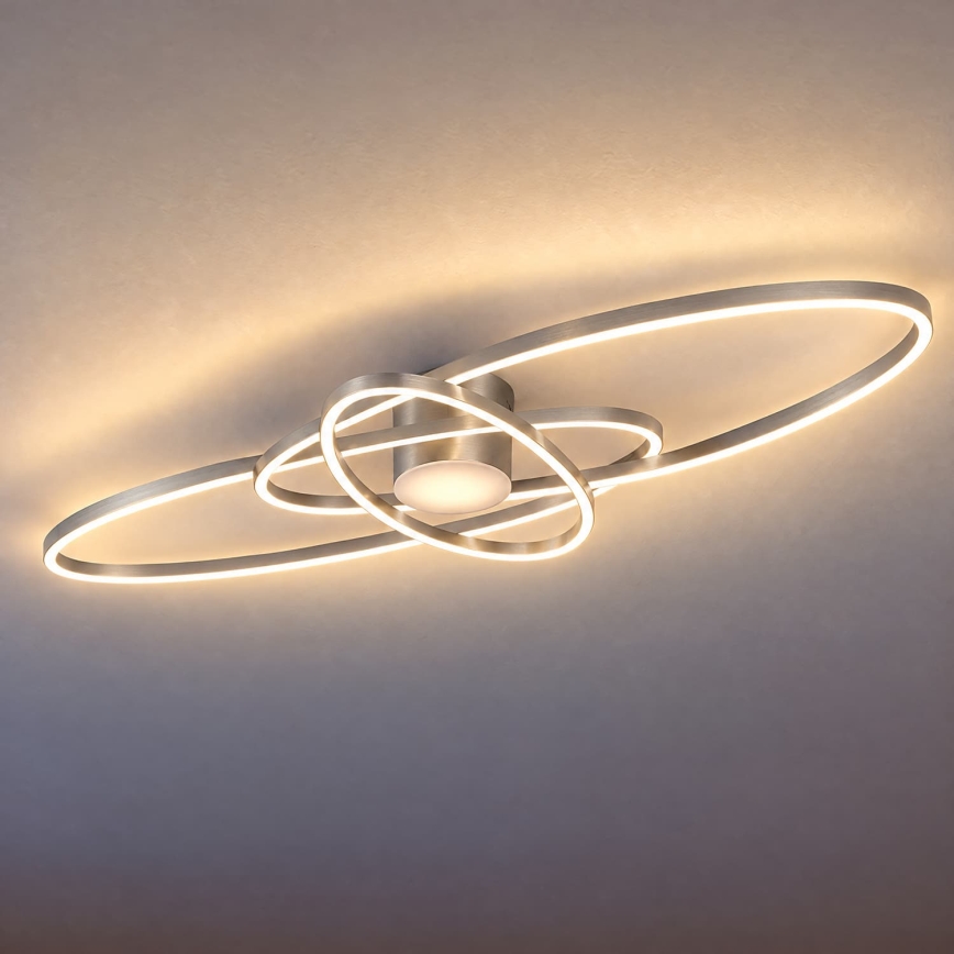 BRILAGI - LED stmievateľné stropné svietidlo APOLLO LED/58W/230V 3000-6500K 43,2x101,2 cm matný chróm + diaľkové ovládanie