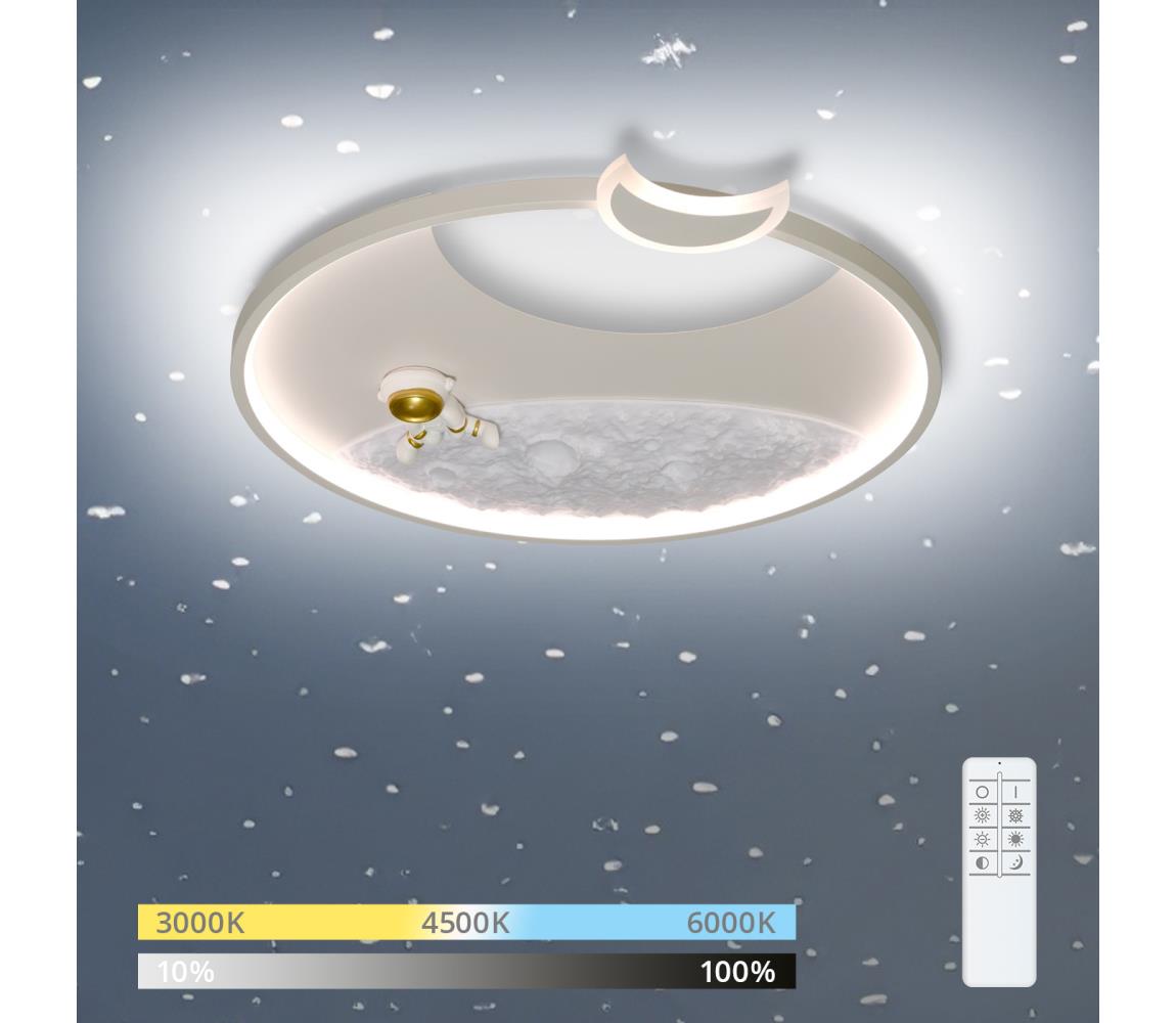 Brilagi - stmievateľné LED stropné svietidlo ASTRO LED/20W/230V 3000-6000K astronaut+DO BRXL35126-20W/BI