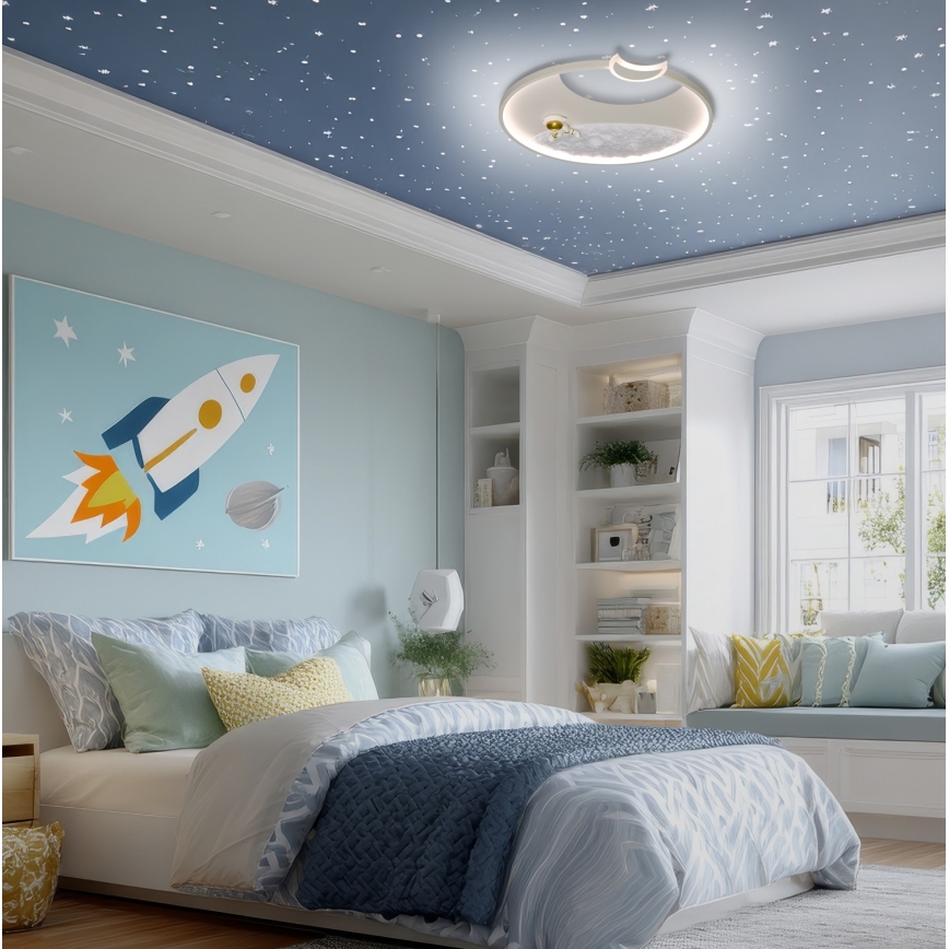 Brilagi - LED stmievateľné stropné svietidlo ASTRO LED/20W/230V pr. 50 cm 3000-6000K astronaut + diaľkové ovládanie
