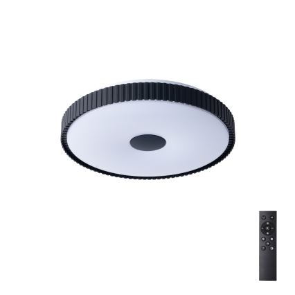 Brilagi - LED stmievateľné stropné svietidlo CORVO LED/72W/230V 3000-6000K čierne pr. 50 cm + diaľkové ovládanie