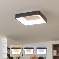 BRILAGI - Stmievateľné LED stropné svietidlo FALCON II LED/80W/230V 3000-6500K 40x40 cm čierne + diaľkové ovládanie