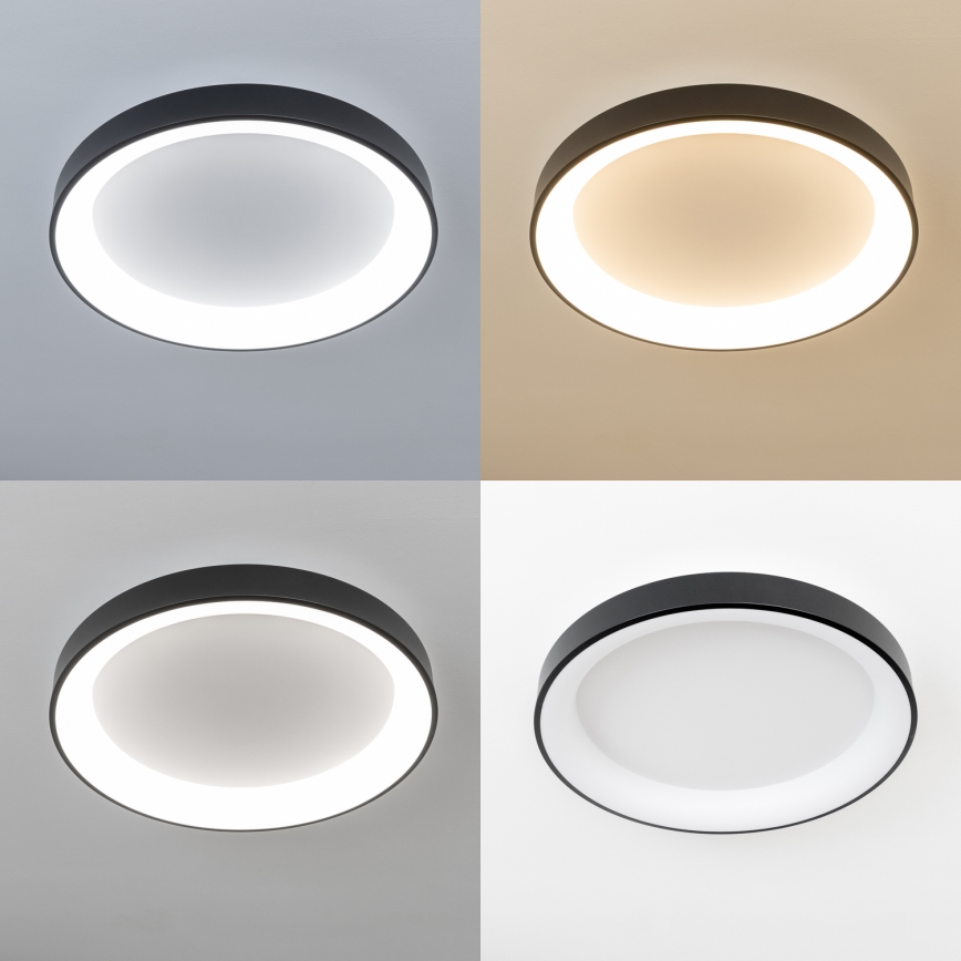 Brilagi - LED stmievateľné stropné svietidlo FALCON II LED/99W/230V 3000-6500K pr. 60 cm čierna + diaľkové ovládanie