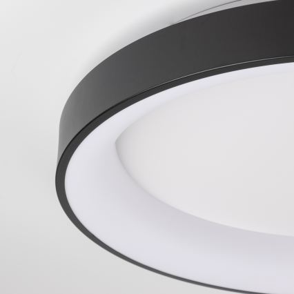 Brilagi - LED stmievateľné stropné svietidlo FALCON II LED/99W/230V 3000-6500K priemer 60 cm čierna + diaľkové ovládanie