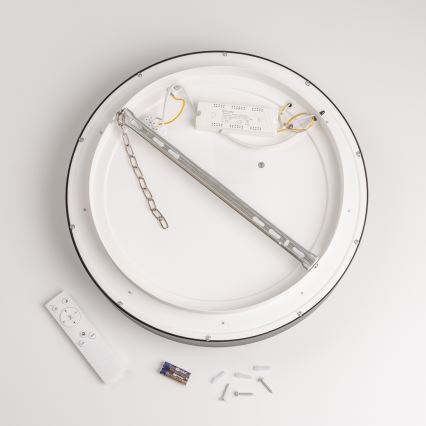 Brilagi - LED stmievateľné stropné svietidlo FALCON LED/80W/230V 3000-6500K pr. 60 cm čierna + diaľkové ovládanie