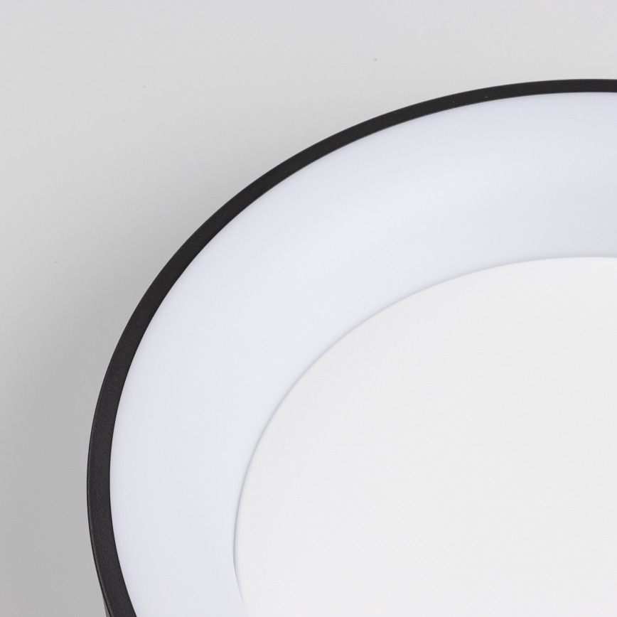 Brilagi - LED stmievateľné stropné svietidlo FALCON LED/80W/230V 3000-6500K pr. 60 cm čierna + diaľkové ovládanie