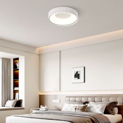 Brilagi - LED stmievateľné stropné svietidlo FALCON MODERN LED/30W/230V 3000-6000K 40 cm biela + diaľkové ovládanie