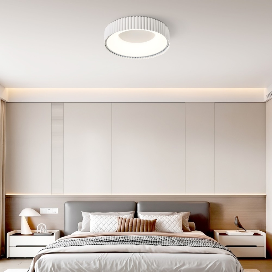 Brilagi - LED stmievateľné stropné svietidlo FALCON MODERN LED/30W/230V 3000-6000K 40 cm biela + diaľkové ovládanie