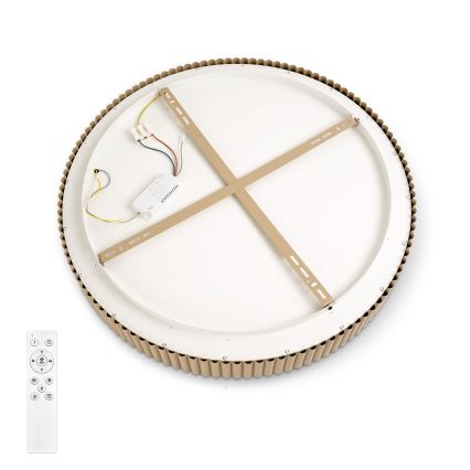 Brilagi - LED Stmievateľné stropné svietidlo FALCON MODERN LED/54W/230V 3000-6500K 60 cm béžové + diaľkové ovládanie