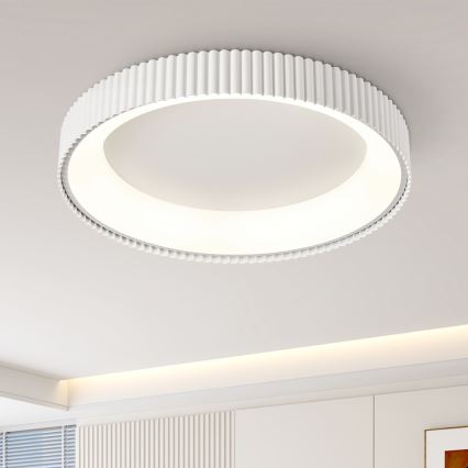 Brilagi - LED stmievateľné stropné svietidlo FALCON MODERN LED/54W/230V 3000-6000K 60 cm biela + diaľkové ovládanie