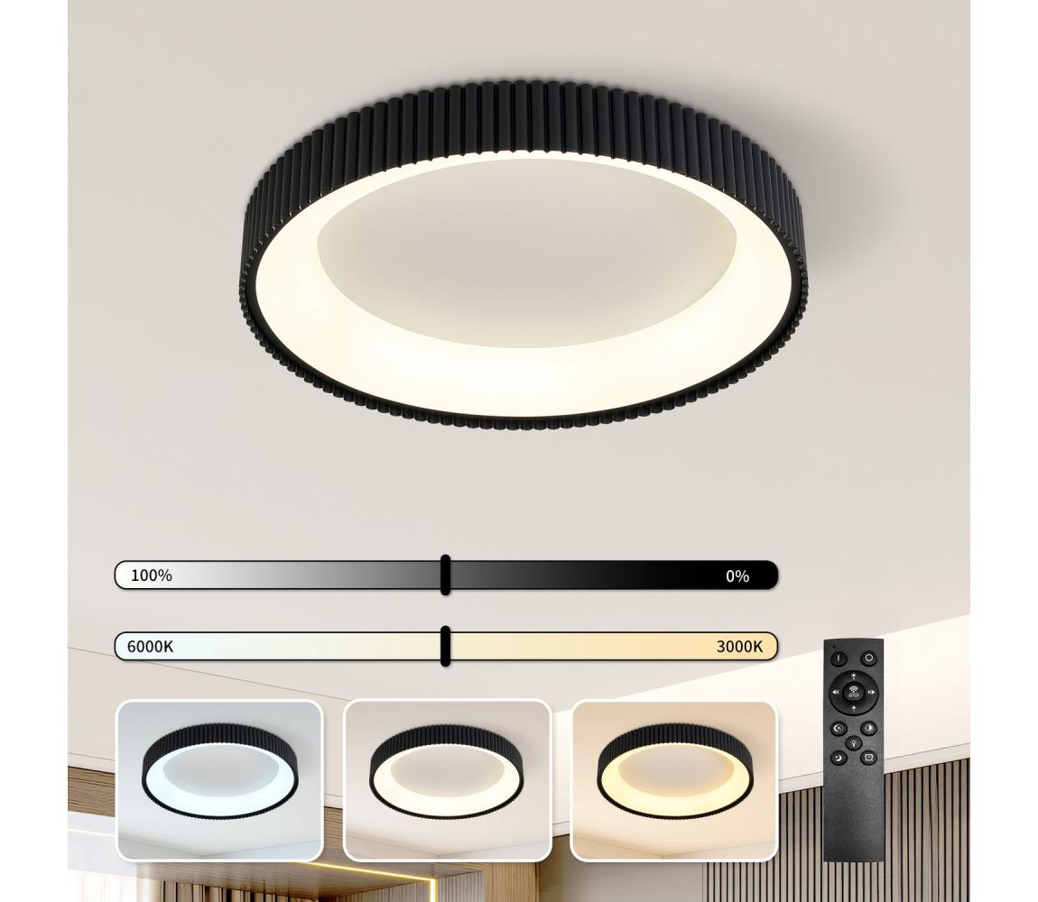 Brilagi - stmievateľné LED stropné svietidlo FALCON MODERN LED/54W/230V 60 cm čierne +DO BRI501