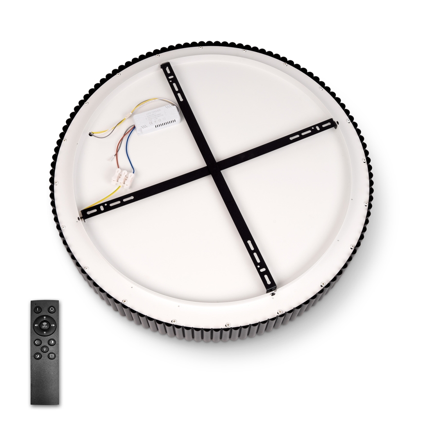 Brilagi - LED stmievateľné stropné svietidlo FALCON MODERN LED/54W/230V 3000-6500K pr. 60 cm čierna + diaľkové ovládanie