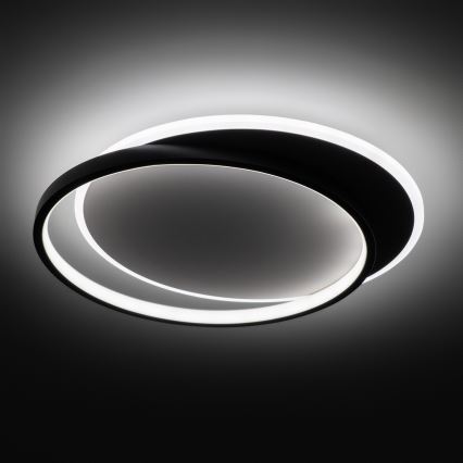 Brilagi - Stmievané stropné svietidlo FLARE LED/48W/230V 3000-6000K 39,5x45 cm biela/čierna + diaľkové ovládanie