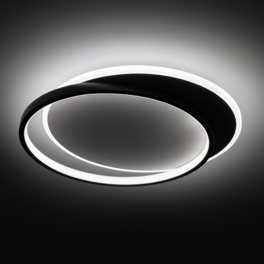 Brilagi - Stmievané stropné svietidlo FLARE LED/48W/230V 3000-6000K 39,5x45 cm biela/čierna + diaľkové ovládanie