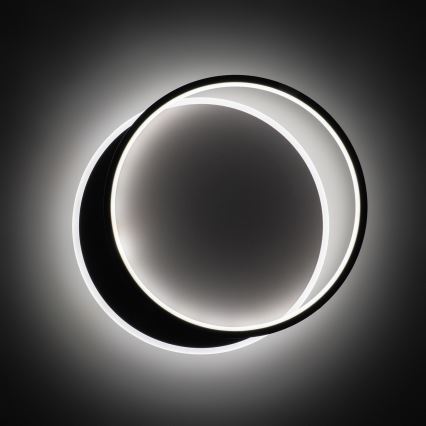 Brilagi - Stmievané stropné svietidlo FLARE LED/48W/230V 3000-6000K 39,5x45 cm biela/čierna + diaľkové ovládanie