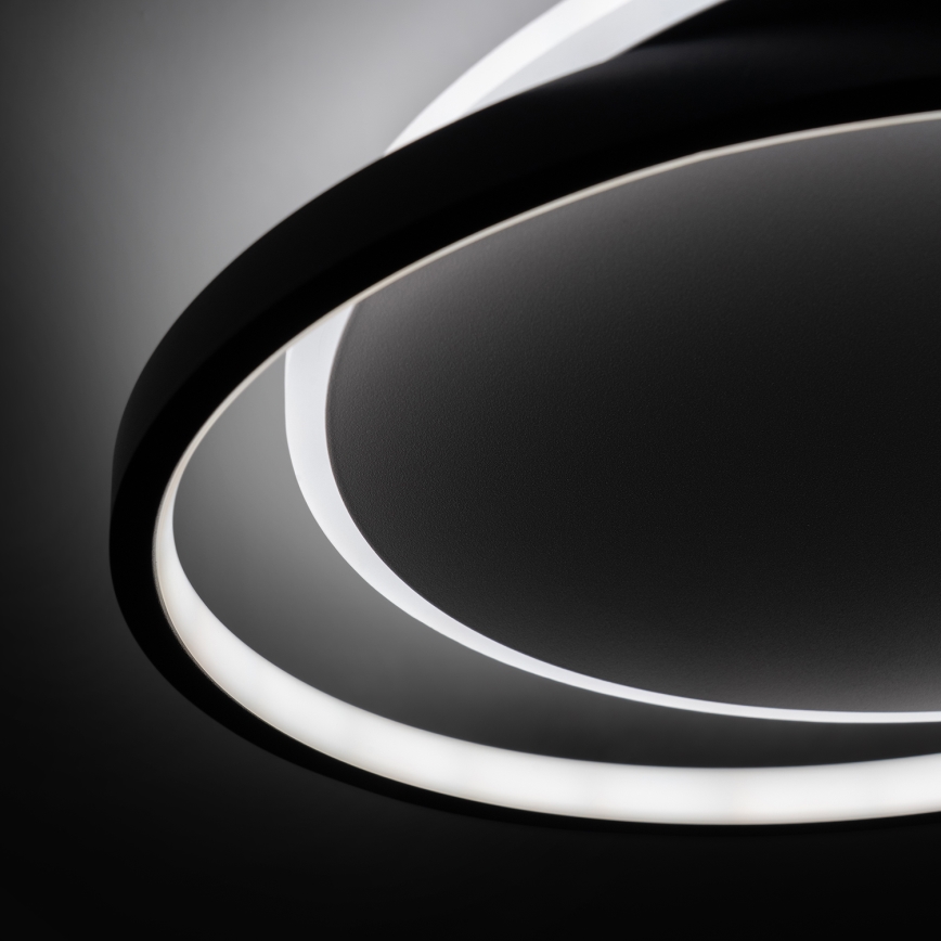 Brilagi - Stmievané stropné svietidlo FLARE LED/48W/230V 3000-6000K 39,5x45 cm biela/čierna + diaľkové ovládanie