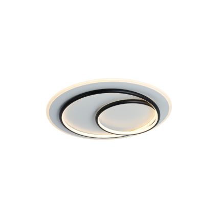 Brilagi - LED stmievateľné stropné svietidlo FLARE LED/70W/230V 3000-6000K priemer 50 cm biela/čierna + diaľkové ovládanie