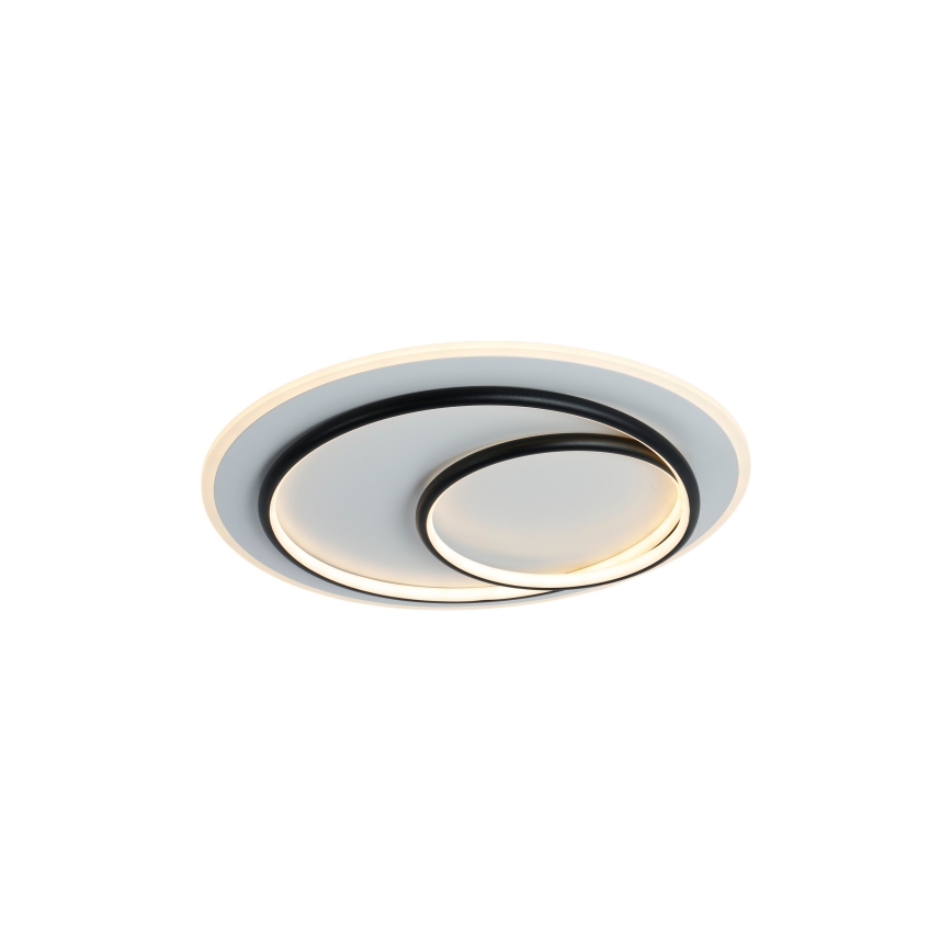 Brilagi - LED stmievateľné stropné svietidlo FLARE LED/70W/230V 3000-6000K priemer 50 cm biela/čierna + diaľkové ovládanie