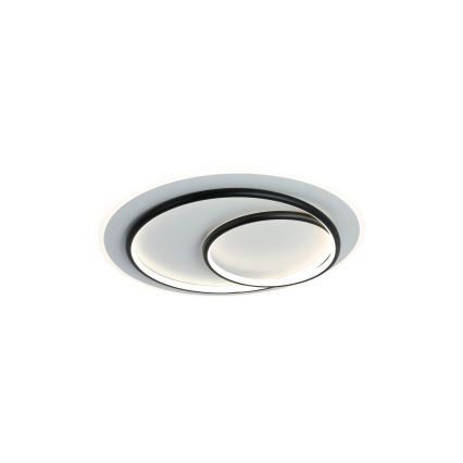Brilagi - LED stmievateľné stropné svietidlo FLARE LED/70W/230V 3000-6000K priemer 50 cm biela/čierna + diaľkové ovládanie