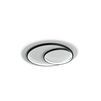 Brilagi - LED stmievateľné stropné svietidlo FLARE LED/70W/230V 3000-6000K priemer 50 cm biela/čierna + diaľkové ovládanie