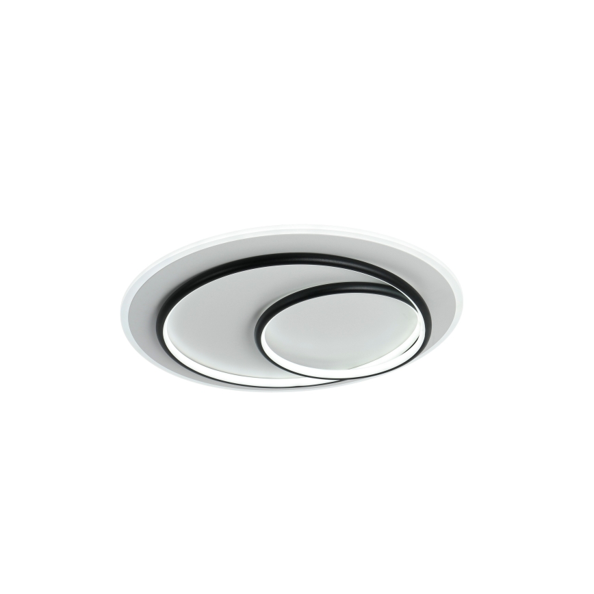 Brilagi - LED stmievateľné stropné svietidlo FLARE LED/70W/230V 3000-6000K priemer 50 cm biela/čierna + diaľkové ovládanie