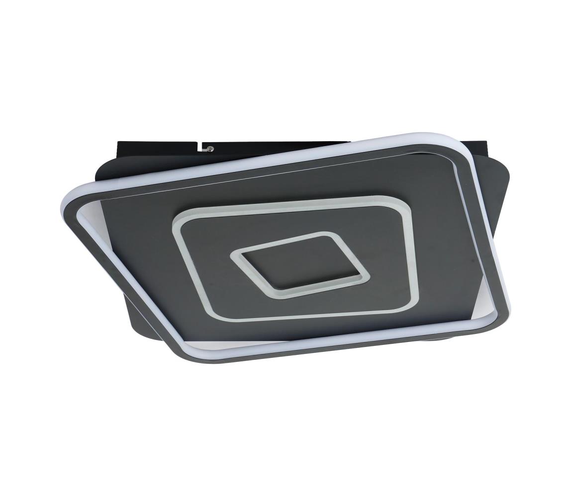 Brilagi - stmievateľné LED stropné svietidlo IRIS LED/98W/230V 50x50 cm čierne + diaľkový ovládač BRMXC2985-CR