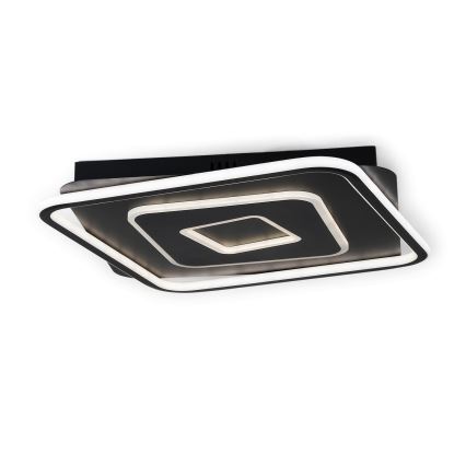 BRILAGI - LED stmievateľné stropné svietidlo IRIS LED/98W/230V 3000-6000K 50x50 cm čierne + diaľkové ovládanie
