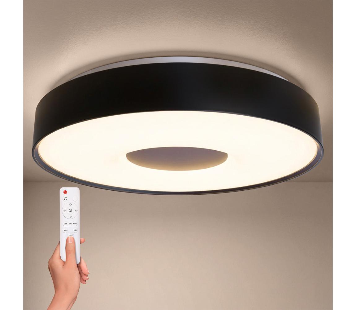 Brilagi - stmievateľné LED stropné svietidlo JAMIS LED/48W/230V pr. 39 cm čierna + DO WO800-OEM50-40