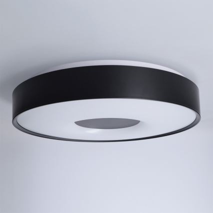 Brilagi - LED stmievateľné stropné svietidlo JAMIS LED/48W/230V 3000-6500K priemer 39 cm čierne + diaľkové ovládanie