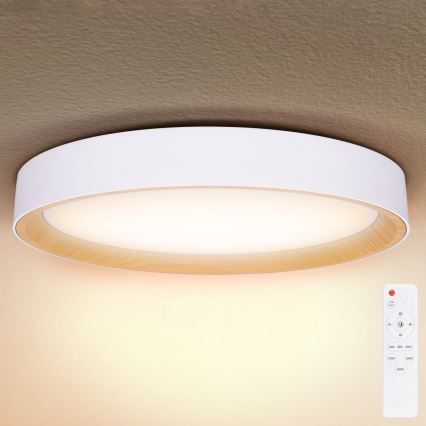 Brilagi - LED stmievateľné stropné svietidlo LARIOS LED/72W/230V 3000-6500K biela, priemer 59 cm + diaľkové ovládanie