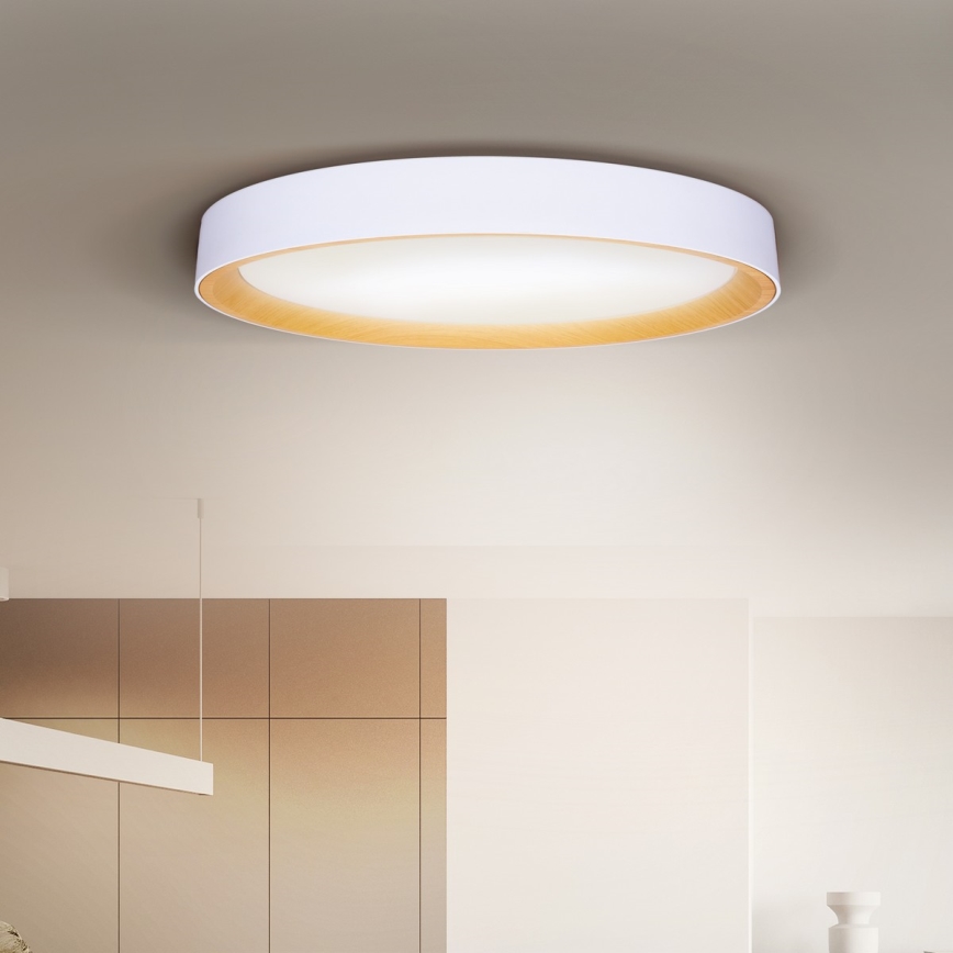 Brilagi - LED stmievateľné stropné svietidlo LARIOS LED/72W/230V 3000-6500K biela, priemer 59 cm + diaľkové ovládanie
