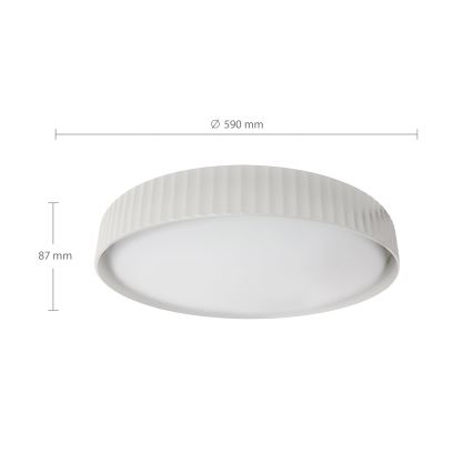 Brilagi - LED stmievateľné stropné svietidlo LUCIA LED/60W/230V 3000-6500K pr. 59 cm biela + diaľkové ovládanie