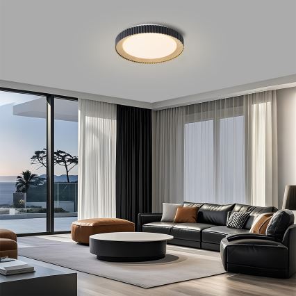 Brilagi - stmievateľné LED stropné svietidlo NEXO LED/48W/230V 3000–6000K čierne pr. 43 cm + diaľkové ovládanie