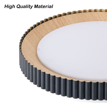 Brilagi - stmievateľné LED stropné svietidlo NEXO LED/48W/230V 3000–6000K čierne pr. 43 cm + diaľkové ovládanie