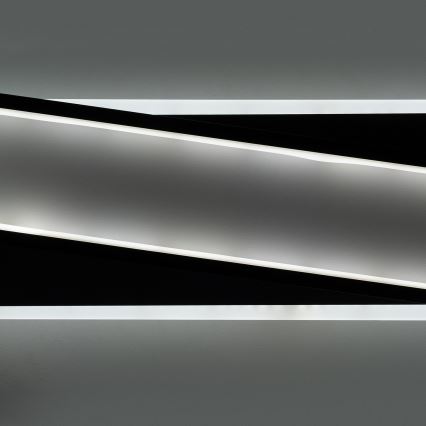 Brilagi - stmievateľné LED stropné svietidlo OUTLINE LED/52W/230V 3000-6000K 15x60 cm biela/čierna + diaľkové ovládanie