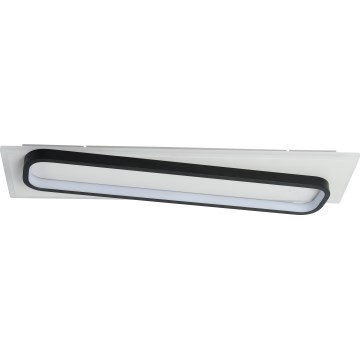 Brilagi - stmievateľné LED stropné svietidlo OUTLINE LED/52W/230V 3000-6000K 15x60 cm biela/čierna + diaľkové ovládanie