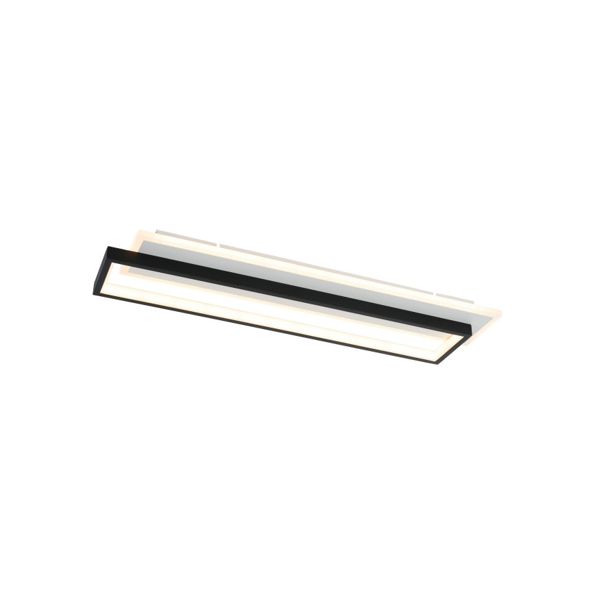 Brilagi - LED stmievateľné stropné svietidlo OUTLINE LED/66W/230V 3000-6000K 15x60 cm biela/čierna + diaľkové ovládanie