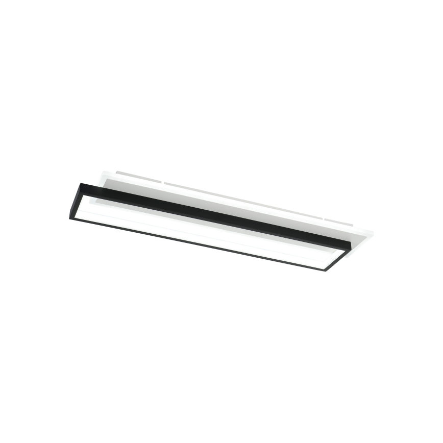 Brilagi - LED stmievateľné stropné svietidlo OUTLINE LED/66W/230V 3000-6000K 15x60 cm biela/čierna + diaľkové ovládanie