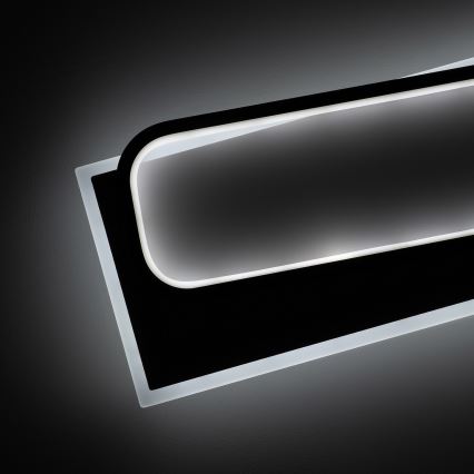 Brilagi - LED Stmievateľné stropné svietidlo OUTLINE LED/90W/230V 3000-6000K 18x100 cm biela/čierna + diaľkové ovládanie