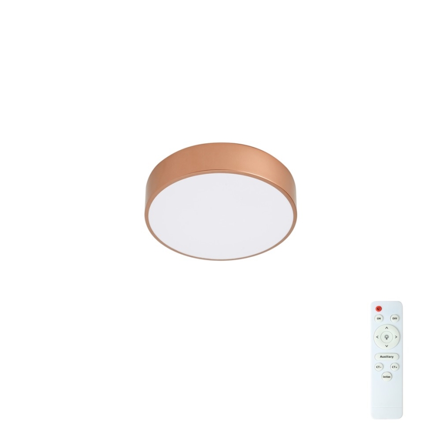 Brilagi - stmievateľné LED stropné svietidlo POOL LED/24W/230V 3000–6000 K pr. 20 cm bronzové + diaľkové ovládanie