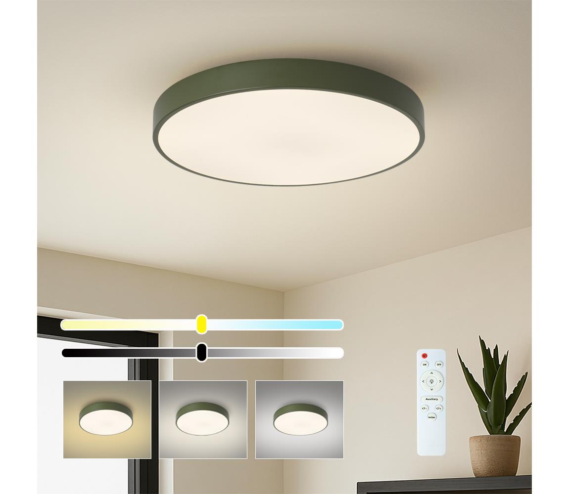 Brilagi - stmievateľné LED stropné svietidlo POOL LED/60W/230V 3000-6000K 50 cm zelené+DO BRI698