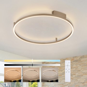 Brilagi - stmievateľné LED stropné svietidlo PORTOFINO LED/60W/230V 3000-6000K priemer 80 cm béžová + diaľkové ovládanie