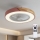 Brilagi - Stmievateľné LED stropné svietidlo s ventilátorom LED/38W/230V 3000-6500K pr. 50 cm ružová/dub + diaľkové ovládanie