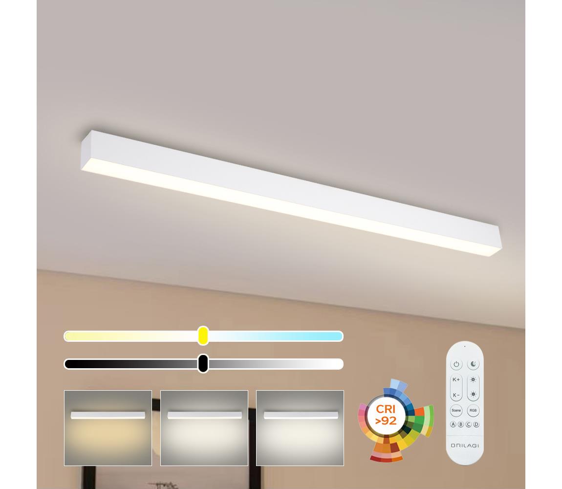 Brilagi - stmievateľné LED stropné svietidlo SLEEKLINE LED/40W/230V Wi-Fi Tuya biela + diaľkové ovládanie BRI469